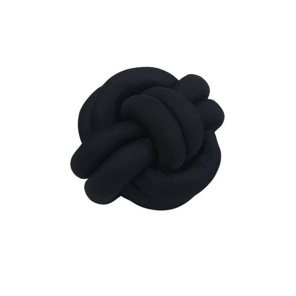 Almofada Nó Escandinavo Nozinho Decorativo Preto