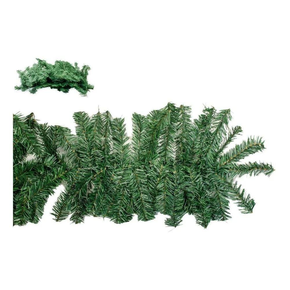 Festão Aramado Natalino Verde Para Decoração 2 Metros .
