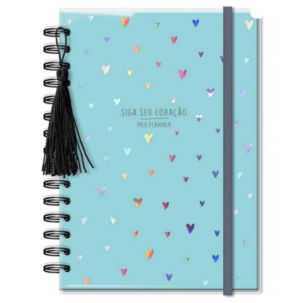Planner Permanente Médio - Corações Holográficos