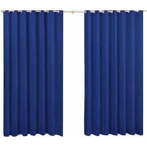 Cortina Roma 2,20X1,70 Quarto Sala Escritorio Azul Royal