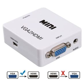 Mini Conversor VGA para Hdmi 1080p c/ Áudio CC-VH1K Exbom