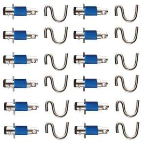 Armador Gancho De Rede Marix Tipo Batom Inox (12Un)