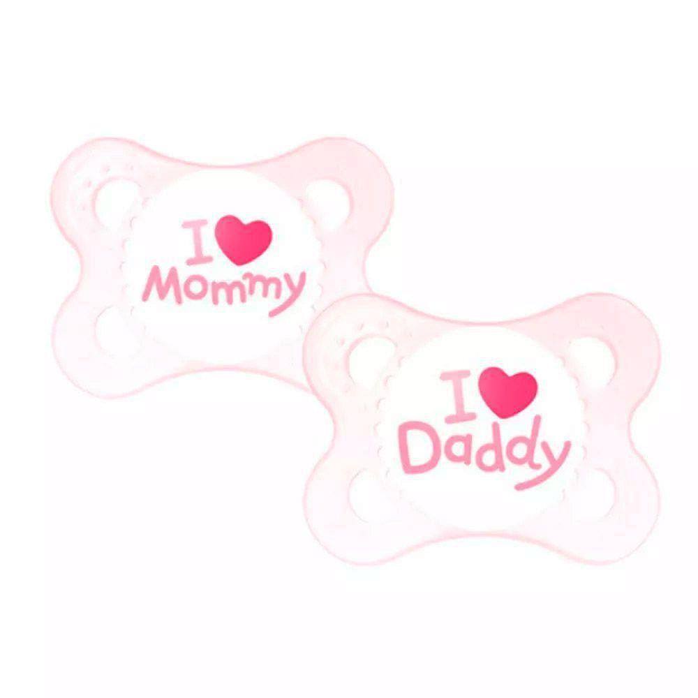 Chupeta Mom Dad - rosa - Mam