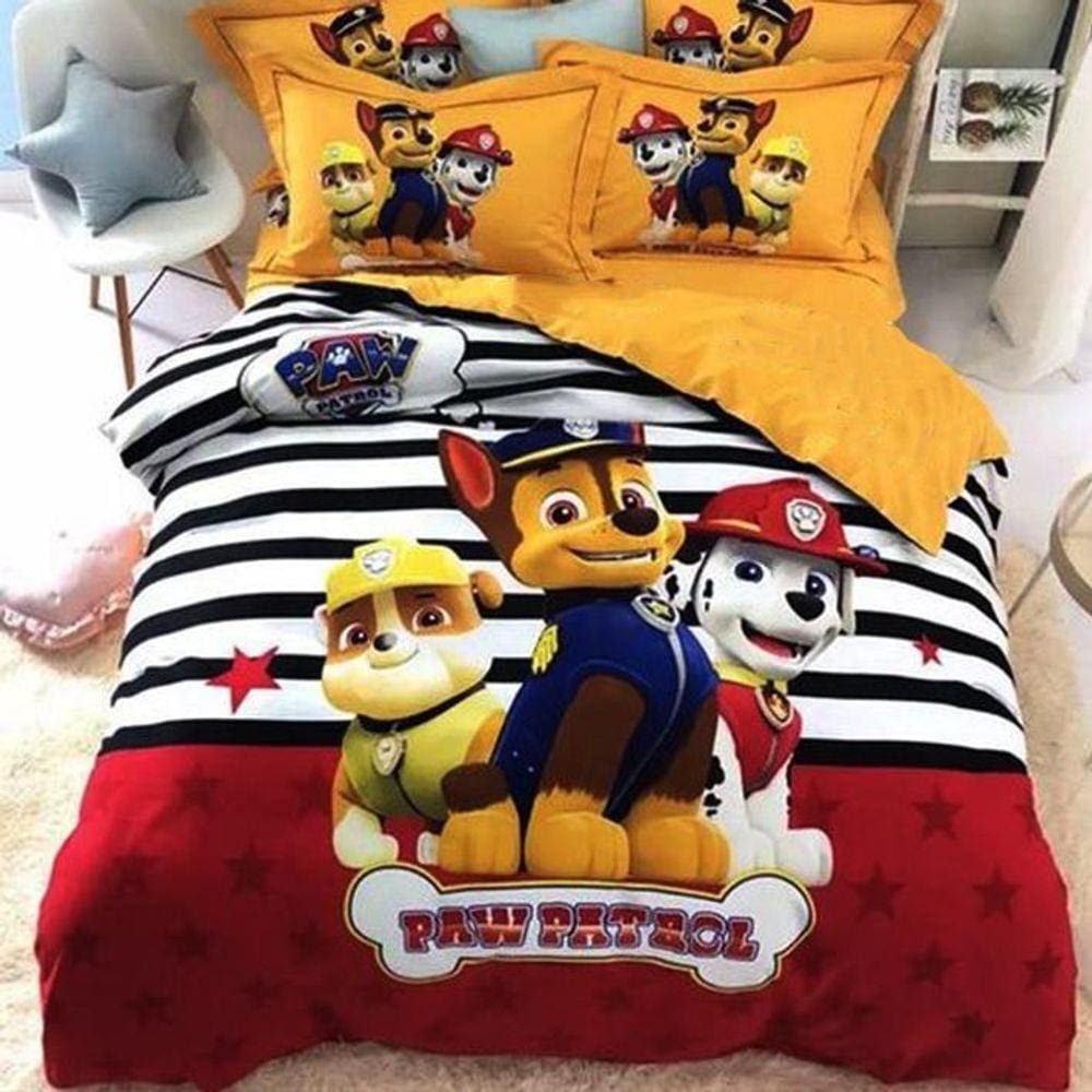 Jogo De Cama Infantil Patrulha Canina 4 Peças Com Edredom