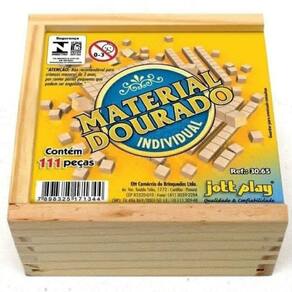 Material Dourado Individual 111 Peças- Pedagógico Montessori