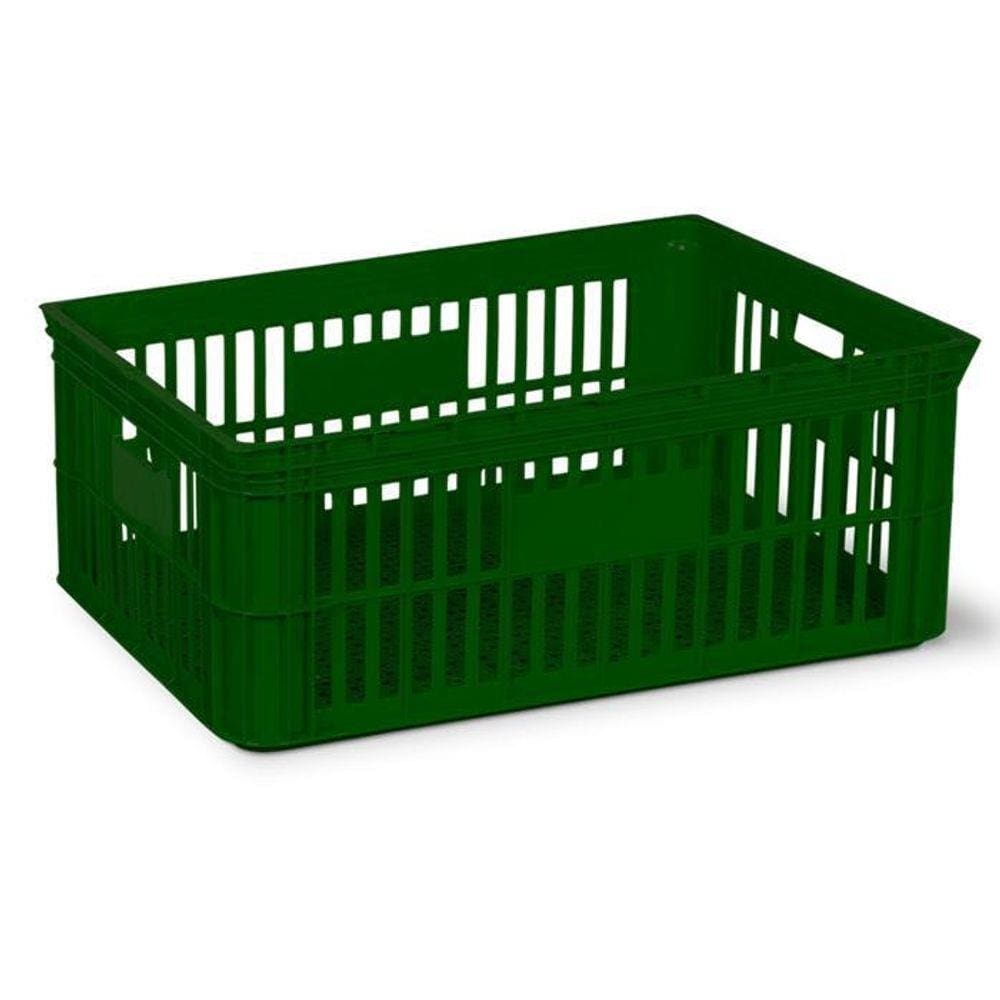 Caixa Plástica Vazada Hfg 115 Litros Verde Pn115