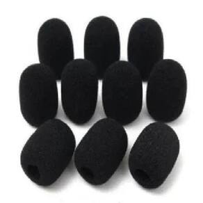 Kit Com 10 - Espuma Bocal 3Cm Para Microfone Headset