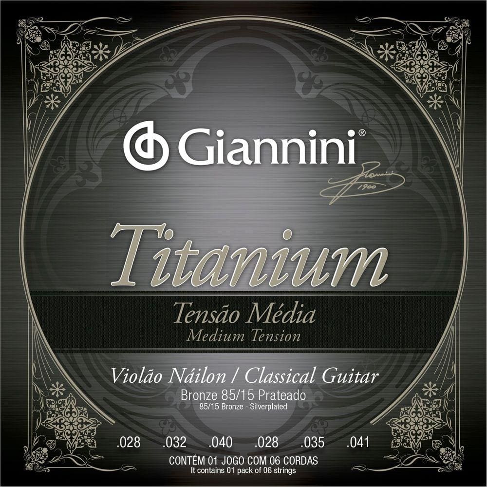 Encordoamento Violão Nylon Giannini Titanium Média GENWTM