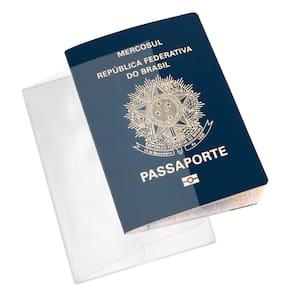 Capa para Passaporte transparente 4 unidades