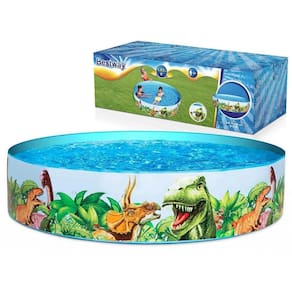 Piscina Inflável Infantil Dinossauro 1.83M x 38cm 946 litros
