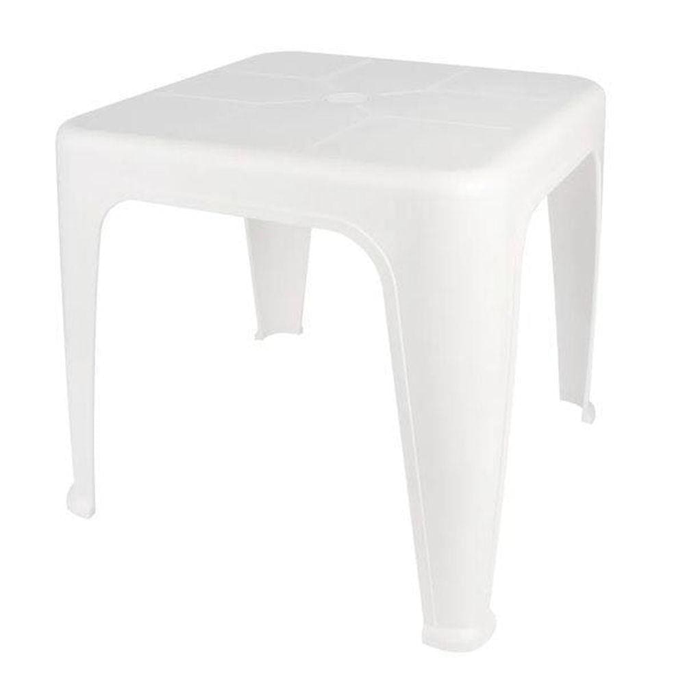 Mesa De Plástico De Apoio Multiuso Branca 43X51Cm Mor