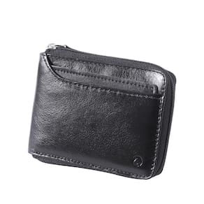 Carteira Masculina Couro Legítimo Com Zíper Couro50 188