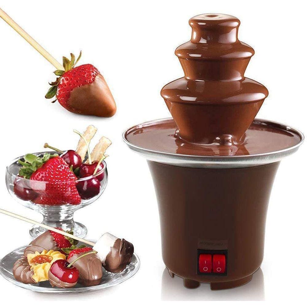 Mini Cascata Fonte De Chocolate Fondue Eletrica 127V