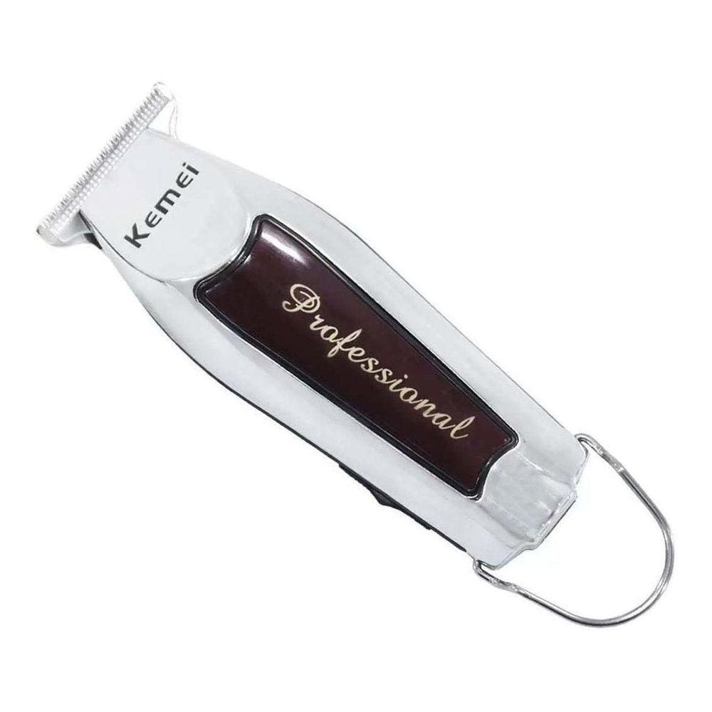 Máquina Acabamento Cortar Cabelo S/Fio Kemei Km-9163 Bi-Volt