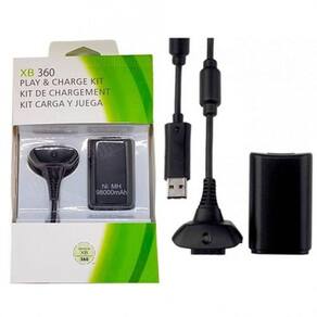 Bateria Recarregável 4800Mah Controle Xbox 360 Charge Play