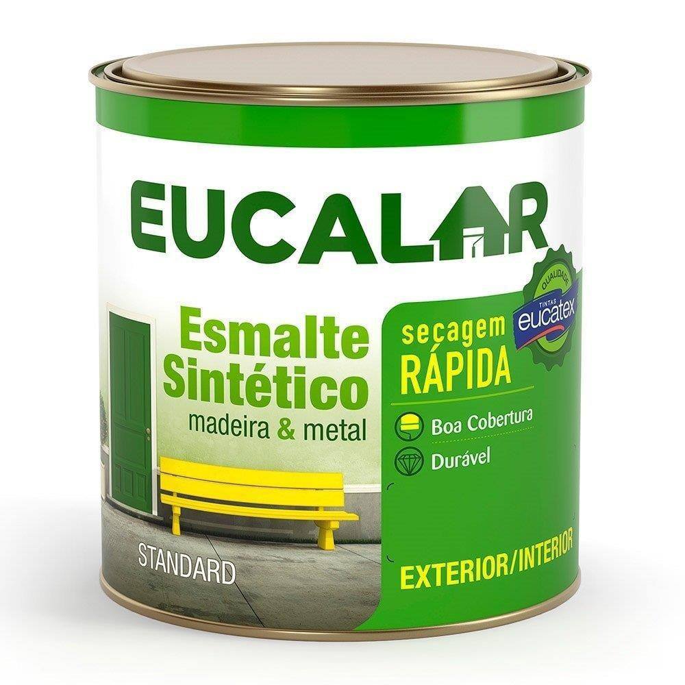 Tinta Esmalte Eucalar Brilhante 900 Cinza Escuro