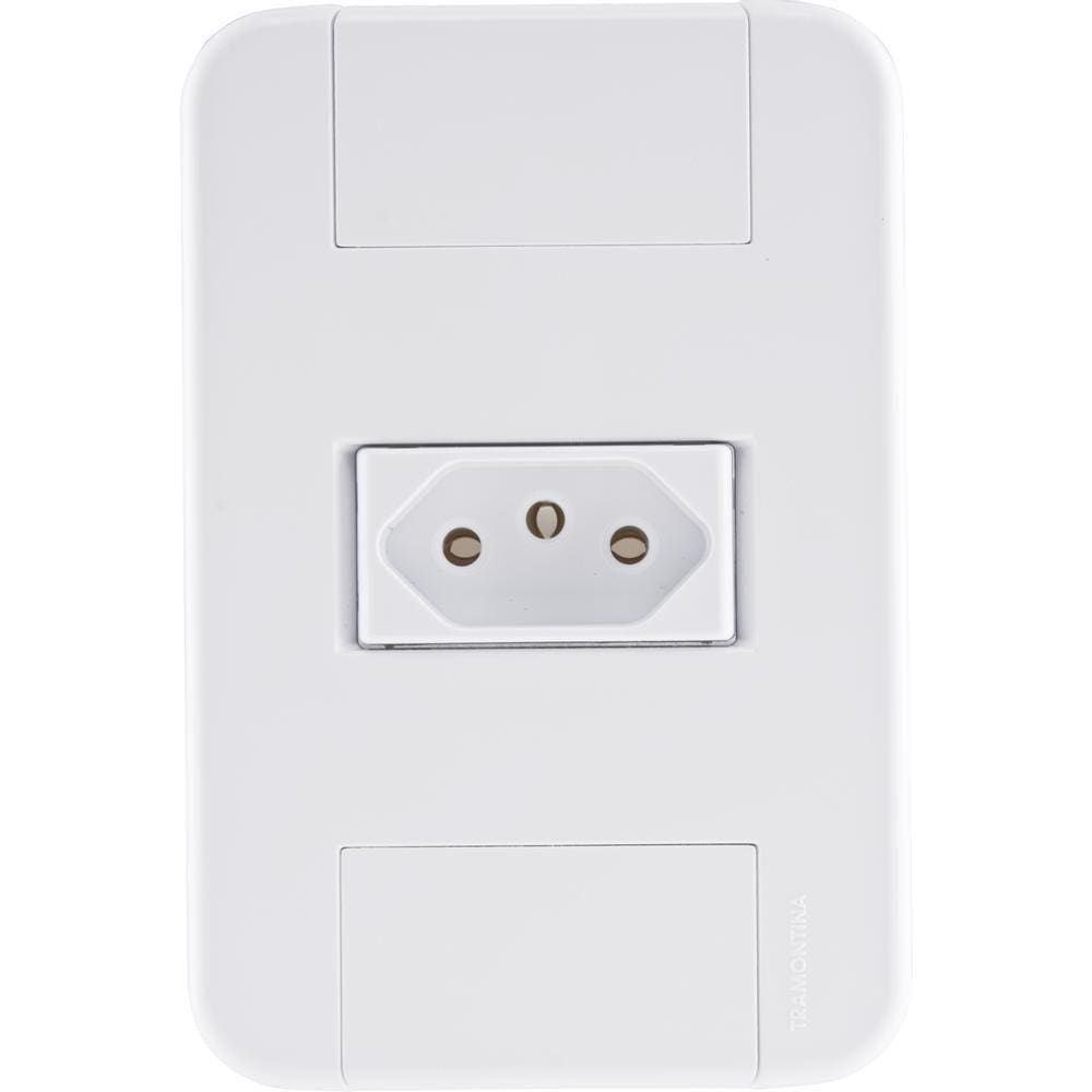 Conj 4x2 1 Tomada 2p+t 20 A 250 V Tramontina Tablet Branco