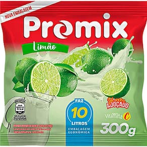 Refresco Pó Promix Caixa Com 10 Unidades De 300G - Limão