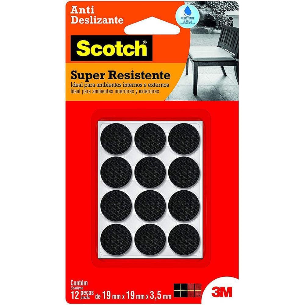 Feltro Antideslizante 3M Scotch Redondo 19Mm