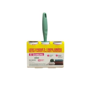 Kit Rolo Adesivo Tira Pelos Pet Cachorro/Gatos Com 2 Refis