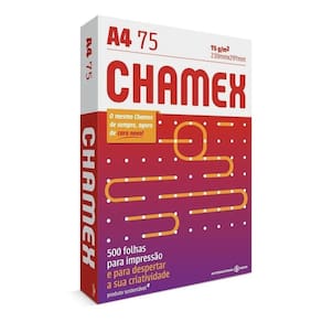 Papel A4 Sulfite Chamex Office 210X297 75G Resma 500 Folhas