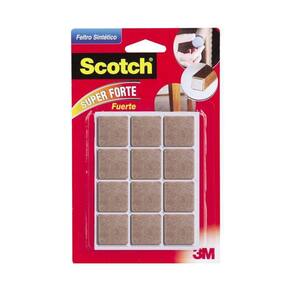 Feltro Sintético Quadrado Pequeno Marrom Scotch 12Un - 3M