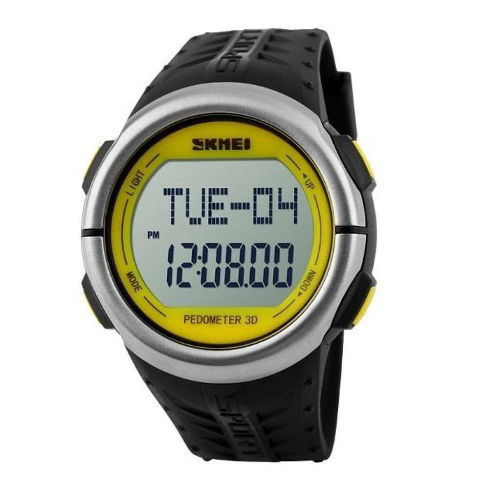Relogio unissex skmei digital 1099 amarelo | Ponto