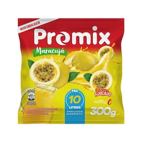 Refresco Pó Promix Caixa Com 10 Unidades De 300G - Maracujá