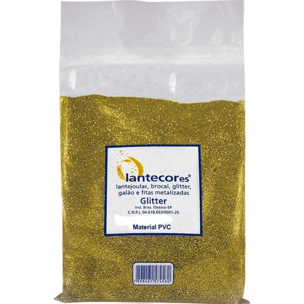 Glitter Pvc Ouro 500G Pó Bilho - Decoração