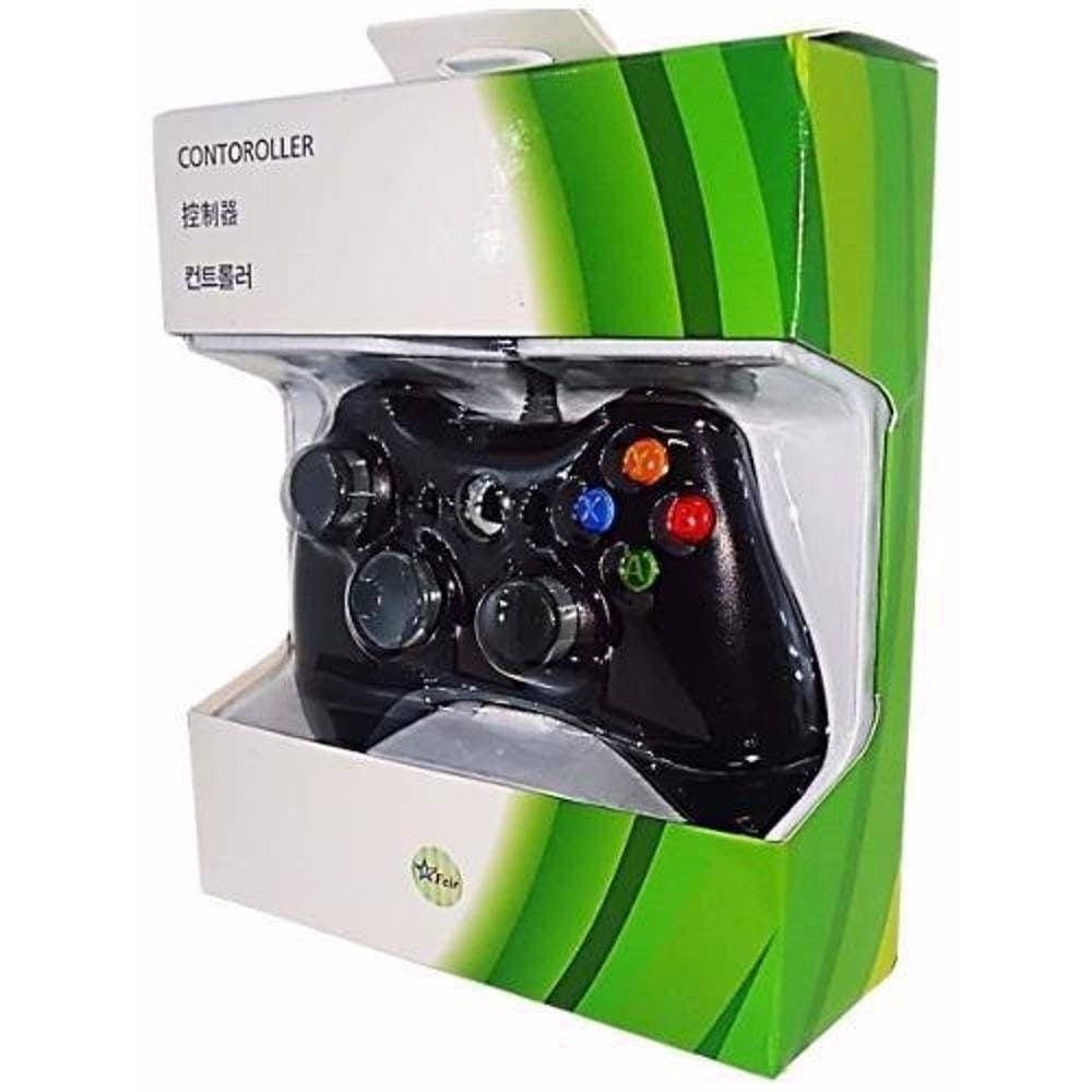 Controle Com Fio para Xbox 360 Slim Joystick Computador E Pc