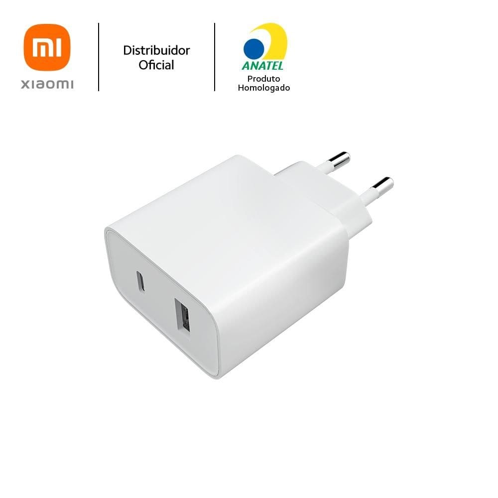Carregador Ultra Rápido Xiaomi de 33W com Dupla Saída
