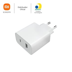Carregador Ultra Rápido Xiaomi de 33W com Dupla Saída