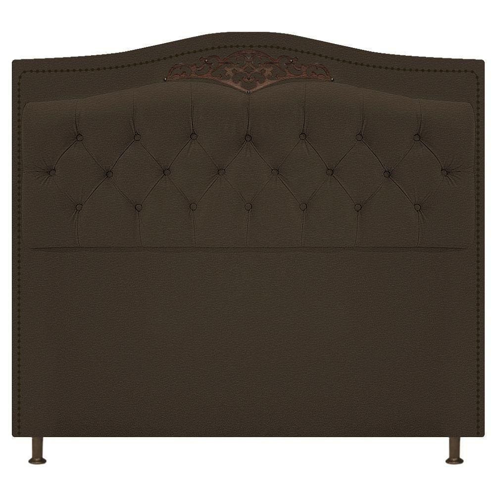 Cabeceira Estofada Yasmim 195cm Marrom