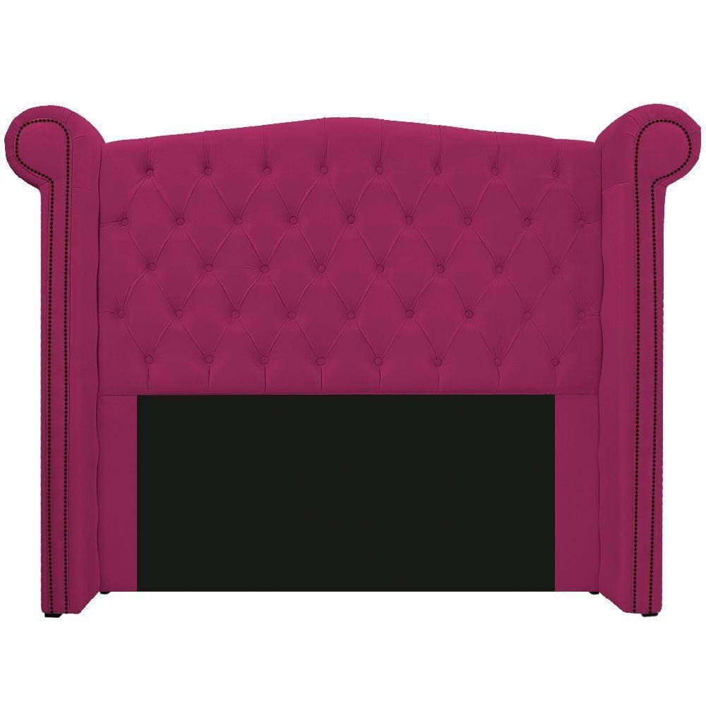 Cabeceira Estofada Veneza 140cm Suede Pink