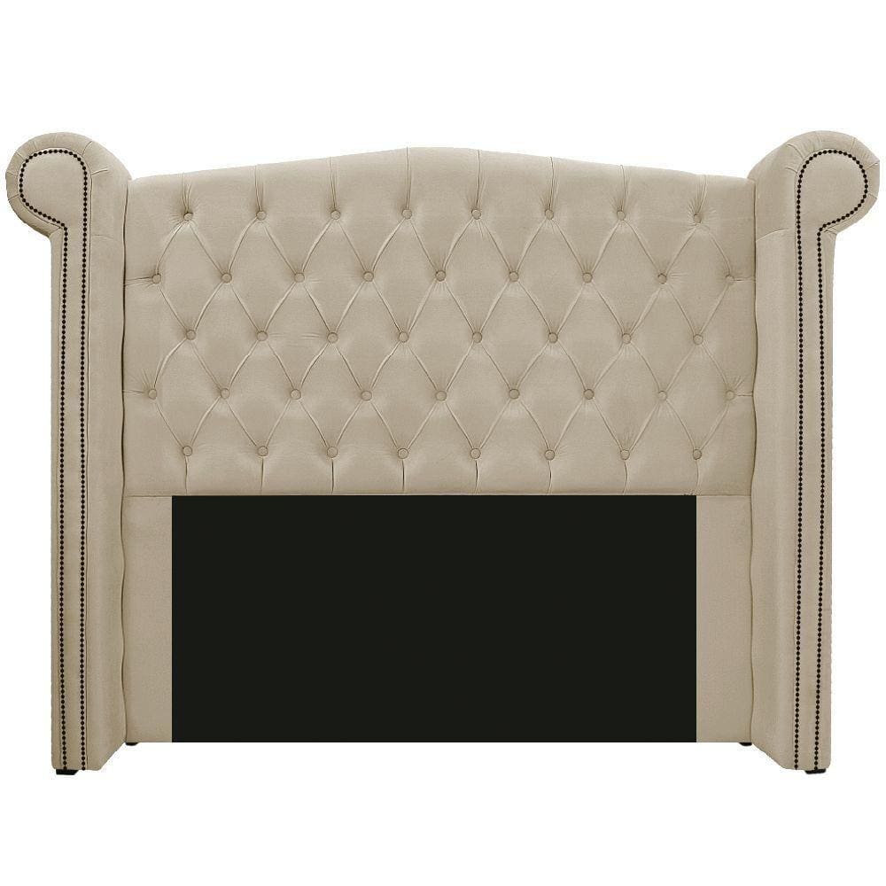 Cabeceira Estofada Veneza 195cm Bege