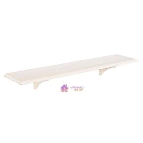 Prateleira Reta 40x20cm 18mm em Madeira Branca Maciça Pinus Tramontina