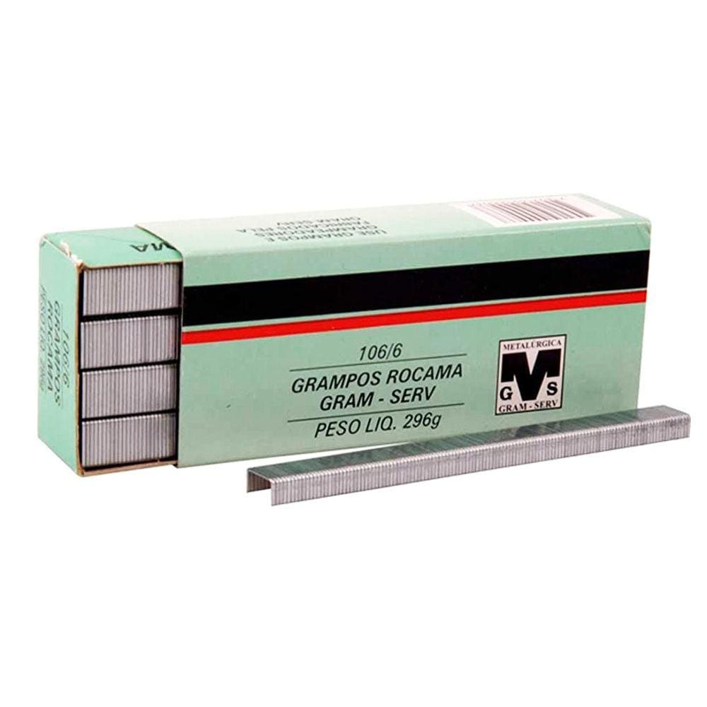 Grampo Para Grampeador Rocama 106/6mm 1 Caixa