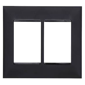 Placa 3+3 Postos 4X4 Preta - 618516Pt Pial Plus+ Legrand
