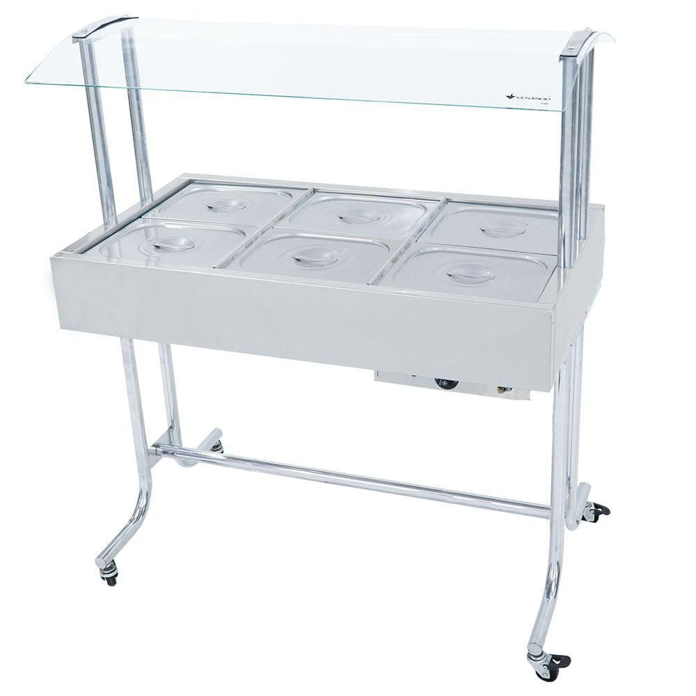 Estufa de Aquecimento Master 8 Cubas 1/2 Com Tampa Venâncio EA8MT