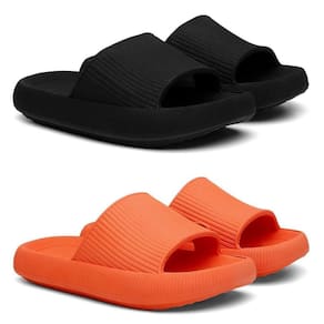 Kit 2 Chinelos Nuvem Slide Flexível Macio Moderno Tendência