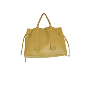 Bolsa Feminina De Couro Carnal Zup Cor Amarelo