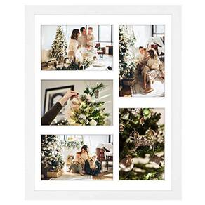 11x14 Photo Wood Frame with Real Glass and White Mat 4x6 Pictures Display 5 Black Golden State Art 11x14 Photo Wood Frame with Real Glass and White Mat 4x6 Pictures Display 5 Black Golden State Art
