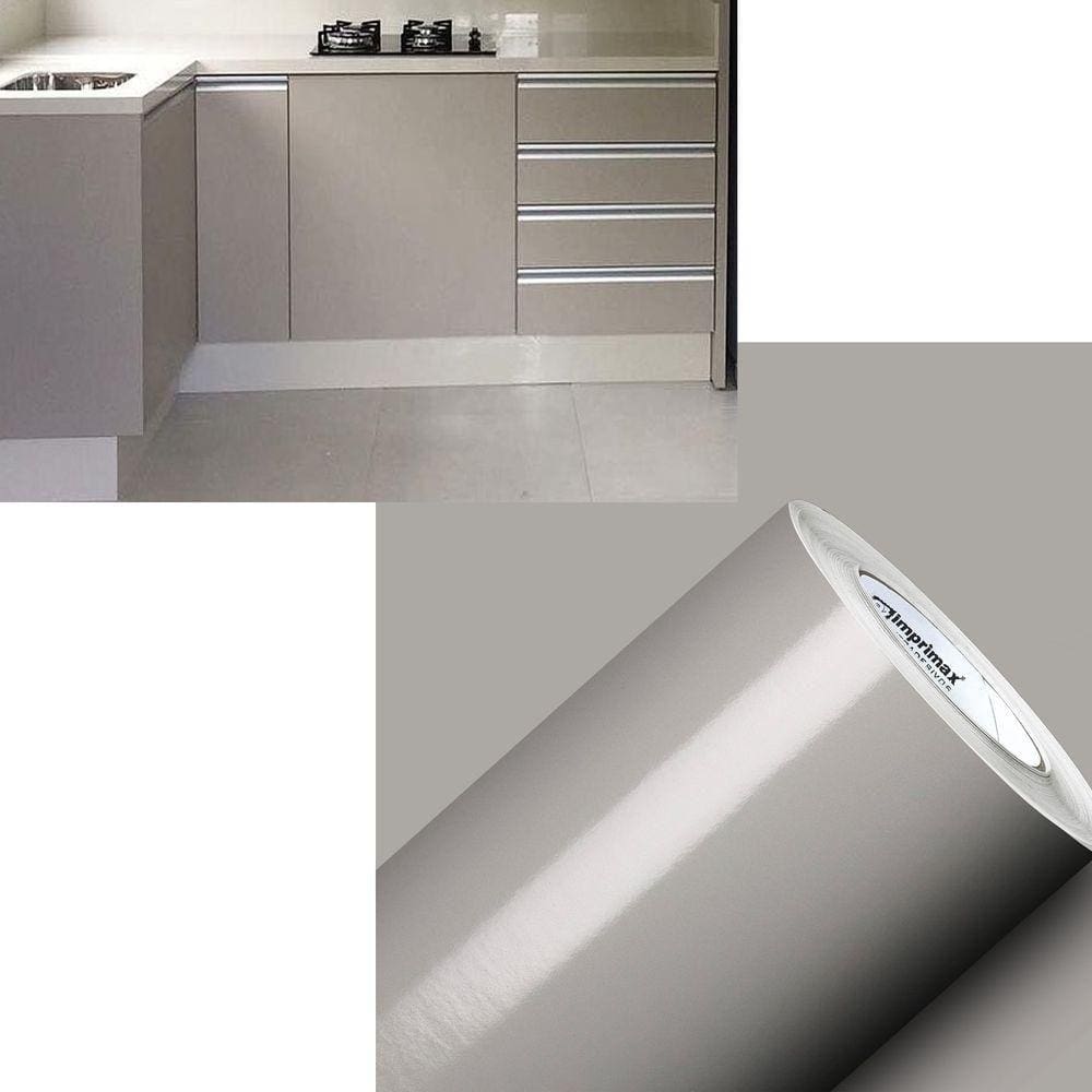 Adesivo Vinil Envelopamento 25mx50cm Cinza Claro