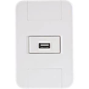 Conj 4x2 1 Tomada Usb 1,5 A Bivolt Tramontina Tablet Branco