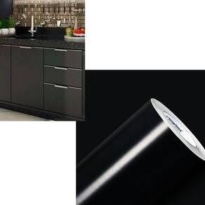 Adesivo Vinil Envelopamento 7mx50cm Preto Brilho