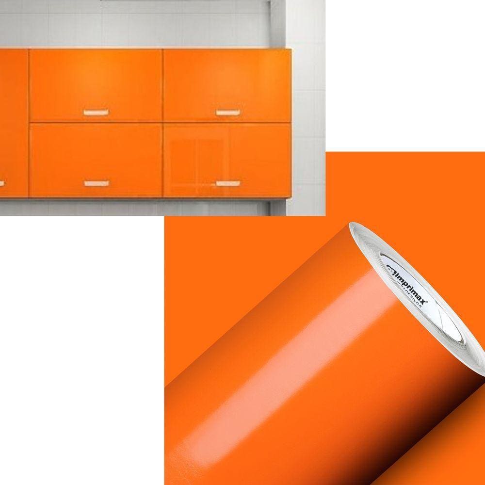 Adesivo Vinil Envelopamento 7mx50cm Laranja