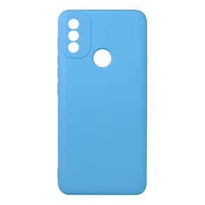 Capinha Capa Azul Fosca Lisa Premium Celular compatível Moto E20 6.5 XT2155 - Cell In Power25