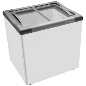 Freezer Horizontal Metalfrio NF20S Tampa de Vidro para Sorvetes e Congelados 180 Litros 220V
