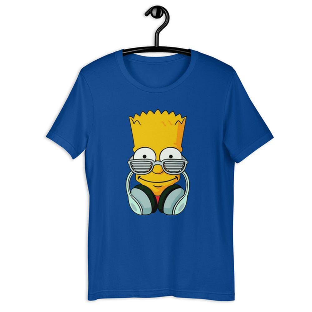 Camiseta Infantil - Bart On Fone