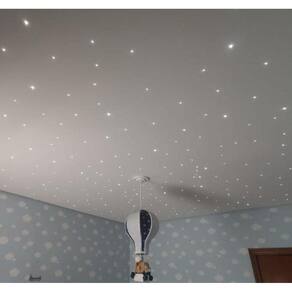 Kit Noite Estrelada Fibra Ótica Rgb Efeito Estrelado 100 Mix